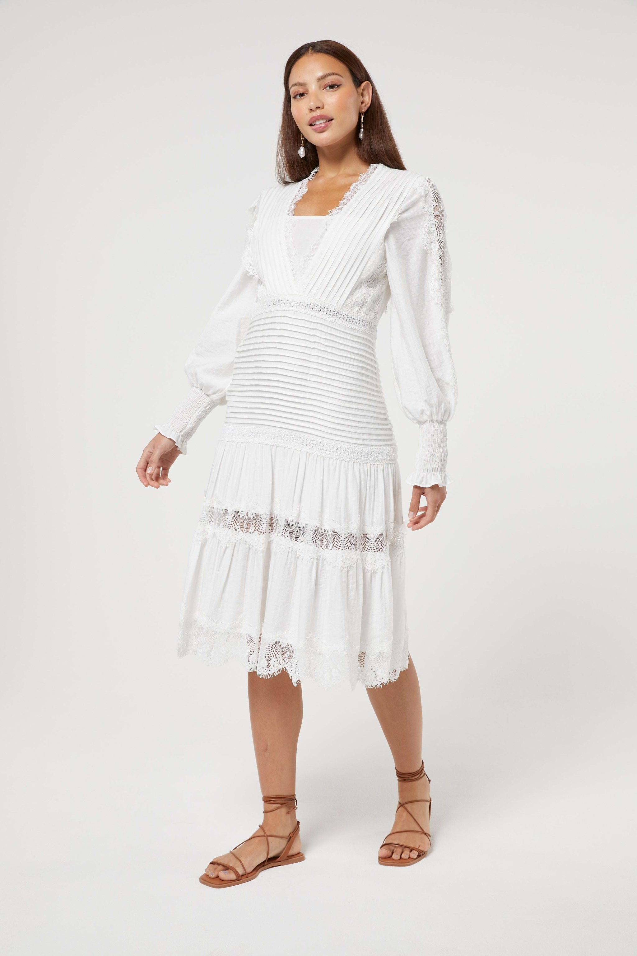 BRANKO DRESS WHITE Jovonna London