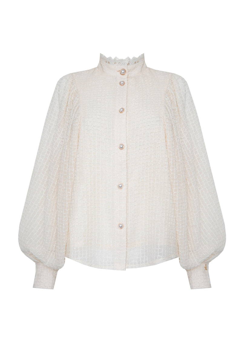 SEMIRA BLOUSE CREAM – Jovonna London